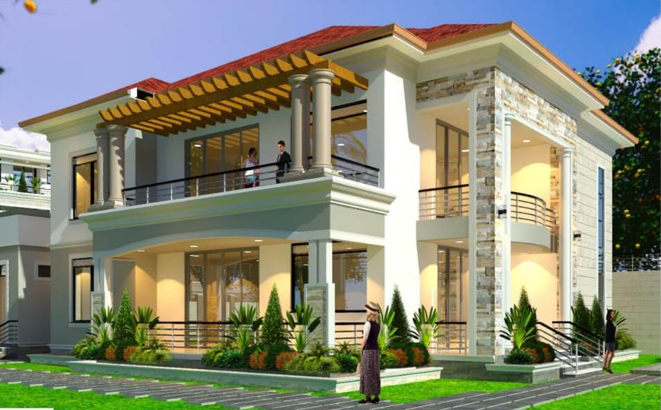 cost of building a 2 floor flat house design
